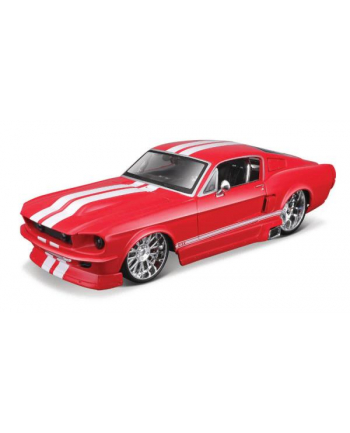 MAISTO 31094-55 Ford Mustang 1967 GT 1:24 czerwony