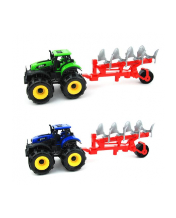 dromader Traktor z przyczepą pod kloszem