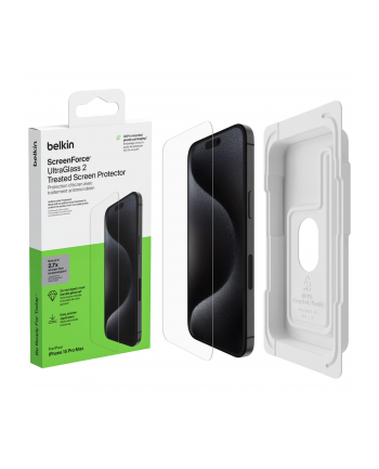 belkin Szkło ochronne ScreenForce Ultra glass iPhone 15 pro max