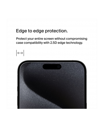 belkin Szkło ochronne ScreenForce Tempered glass iPhone 15 Pro Max