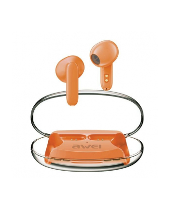 awei Słuchawki Bluetooth 5.3 T85 ENC TWS Pomarańczowe