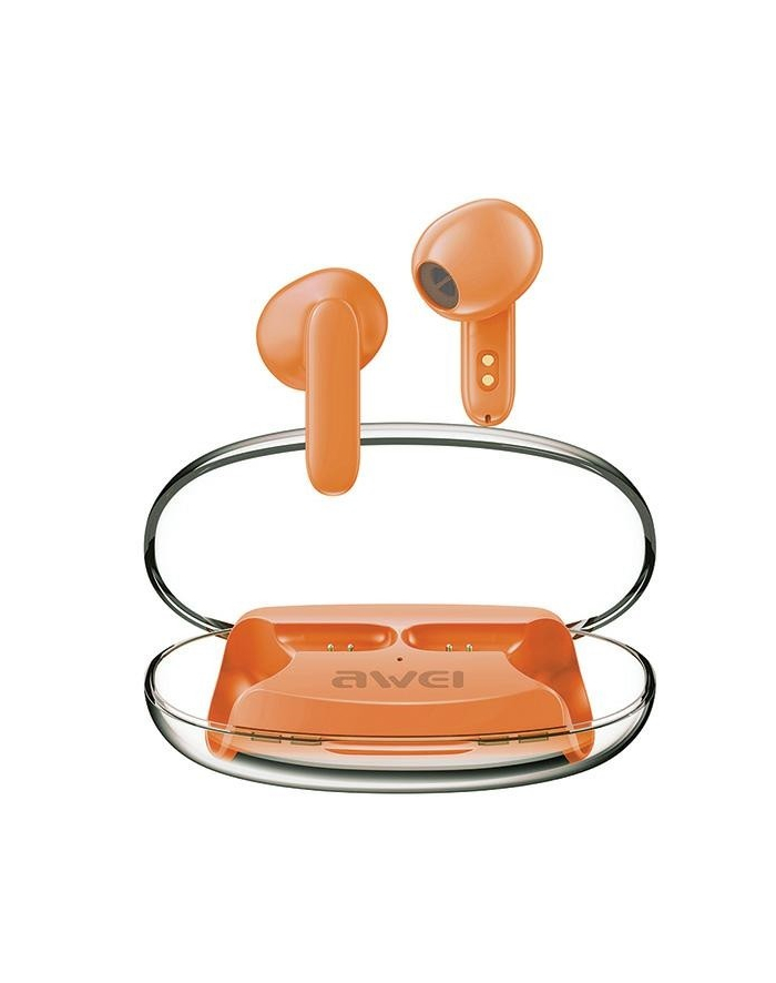 awei Słuchawki Bluetooth 5.3 T85 ENC TWS Pomarańczowe główny