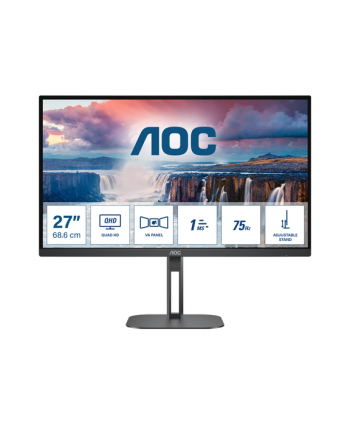 aoc Monitor Q27V5N 27 cali VA HDMIx2 DPx2 Pivot