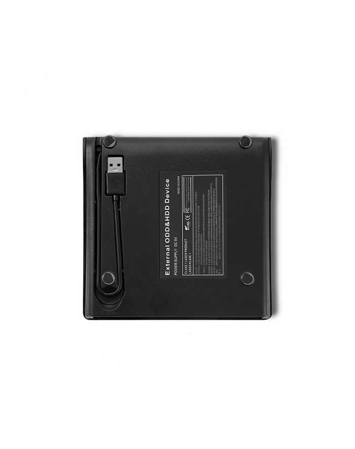 qoltec Nagrywarka DVD-RW zewnętrzna | USB 3.0 | Czarna główny