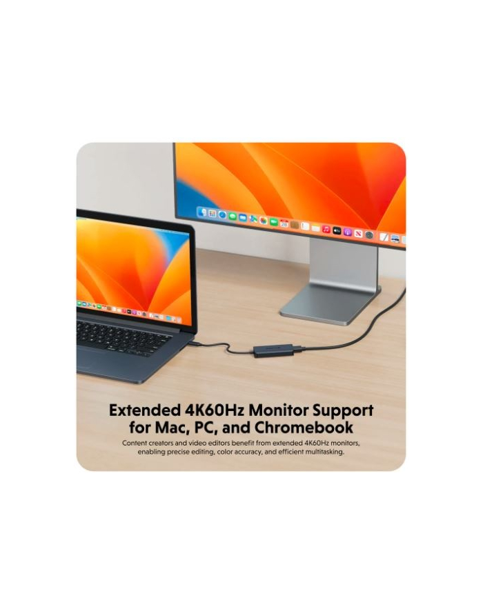 Koncentrator HyperDrive Next 4 Port USB-C Hub HDMI/4K60Hz/Mac/PC/Chromebook/ 100W PD/Pass-Through główny
