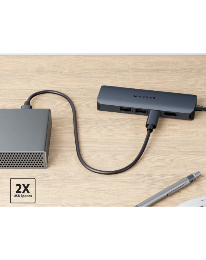 Koncentrator HyperDrive Next 6-Port USB-C Hub HDMI/4K60Hz/SD/MAC/PC/Chromebook/ główny