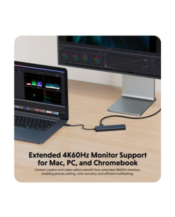 Koncentrator HyperDrive Next 7-Port USB-C Hub HDMI/4K60Hz/SD/RJ45/100W PD Pas-trought