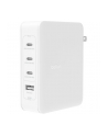 belkin Ładowarka ścienna 140W 4-ports (3xC 1xA) UK, (wersja europejska), US Plugs  biała - nr 28