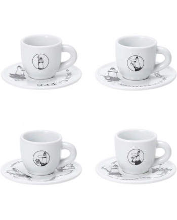 Bialetti Zestaw 4 filiżanek i spodków 50ml