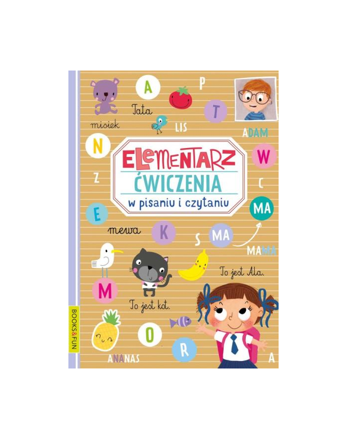 booksandfun Książeczka Elementarz. Ćwiczenia w pisaniu i czytaniu główny