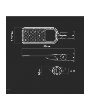 Oprawa V-TAC SKU20426 VT-139ST 4000K 100W 11000lm