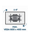 GEMBIRD UCHWYT ŚCIENNY REGULOWANY LCD 32'';-75''; VESA MAX 600 X 400MM, DO 45KG - nr 7