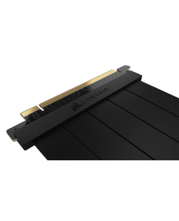 Corsair Premium PCIe 4.0 x16 extension cable 90 (Kolor: CZARNY, 30cm, angled socket)