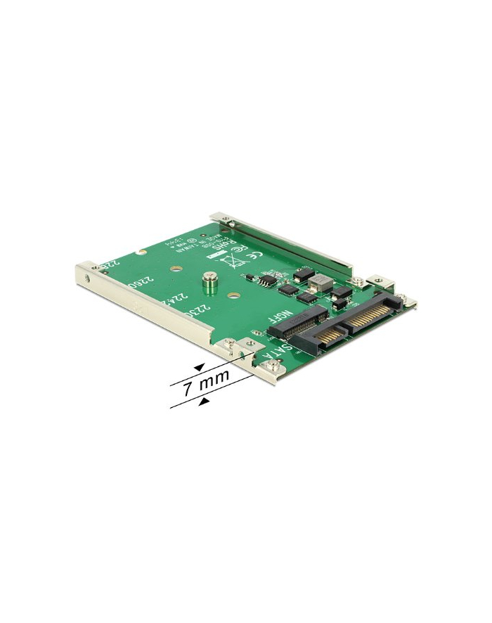 Delock Konwerter SATA 22P>M.2 NGFF 2.5 Cala - 7mm główny