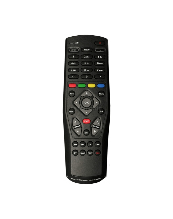 Dream Multimedia Remote Control RC10 (Kolor: CZARNY, Dreambox One/Two/DM7020 HD/DM800 SE/DM500 HD/DM7080) główny