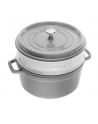 zwilling Garnek żeliwny okrągły z wkładem STAUB La Cocotte 40508-819-0 - 38 ltr grafitowy - nr 1