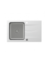 Zlewozmywak granitowo-stalowy QUADRON MICHAEL 111 biały wpuszczany + syfon save space w kolorze komory - nr 1