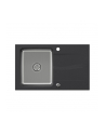Zlewozmywak granitowo-stalowy QUADRON MICHAEL 111 czarny wpuszczany + syfon save space w kolorze komory - nr 1