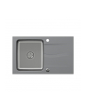 Zlewozmywak granitowo-stalowy QUADRON MICHAEL 111 szary wpuszczany + syfon save space w kolorze komory - nr 1