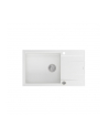 Zlewozmywak granitowy QUADRON EVAN 136 XL biały wpuszczany + syfon Push-2-Open - nr 1