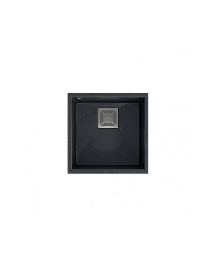 Zlewozmywak granitowy QUADRON DAVID 40 czarny podwieszany + syfon save space główny