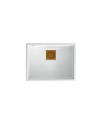Zlewozmywak granitowy QUADRON DAVID 50 biały podwieszany + syfon save space w kolorze PVD - nr 1