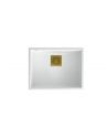 Zlewozmywak granitowy QUADRON DAVID 50 biały podwieszany + syfon save space w kolorze PVD - nr 1