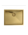 Zlewozmywak stalowy QUADRON ANTHONY złoty wpuszczany + syfon save space w kolorze PVD - nr 1