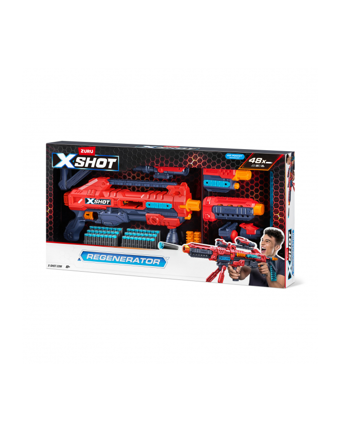 ZURU X-Shot Wyrzutnia Excel Regenerator pomarańczowa główny