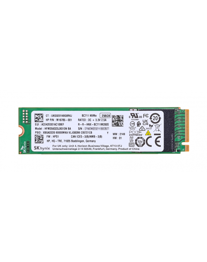 Dysk SSD HYNIX BC711 HFM256GD3GX013N BA 256GB NVMe M2 2280 główny