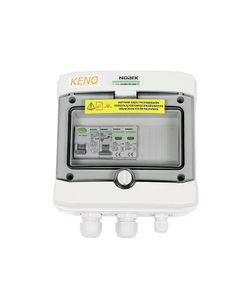 keno energy Rozdzielnica przyłączeniowa AC KENO z ogranicznikiem przepieć typ 2, 16A 1-F, RCD 300mA typ A