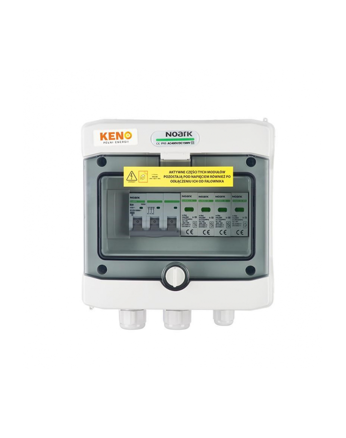 keno energy Rozdzielnica przyłączeniowa AC KENO z ogranicznikiem przepieć typ 2, 25A 3-F główny