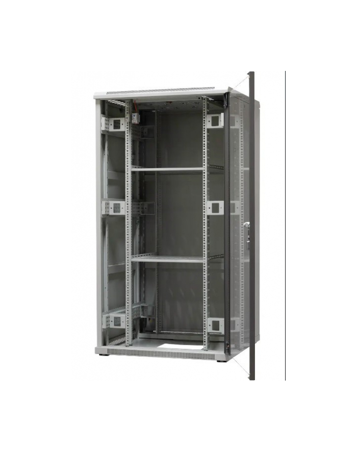 EmiterNet Szafa ramowa stojąca 32U, drzwi przód blacha/szkło, 800x800x1540mm (szer/gł/wys) główny