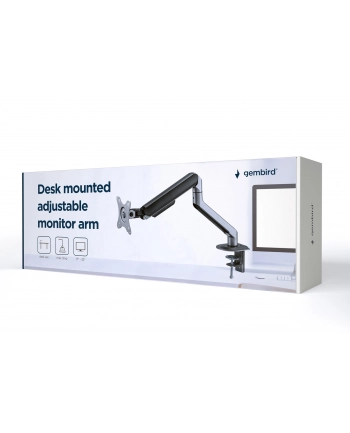 GEMBIRD Biurkowe ramię na monitor regulowane 17-32inch obciążenie do 9kg kolor szary