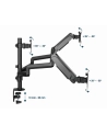 GEMBIRD Biurkowe ramię na 3 monitory - regulowane 17-32inch obciążenie do 7kg - nr 26