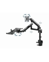 GEMBIRD Biurkowe regulowane ramię na 2 monitory + półka na notebooka -pełny ruch 17-32inch  do 8kg - nr 4