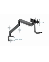 GEMBIRD Biurkowe ramię na 3 monitory - regulowane  17-27inch  obciążenie do 6kg - nr 38
