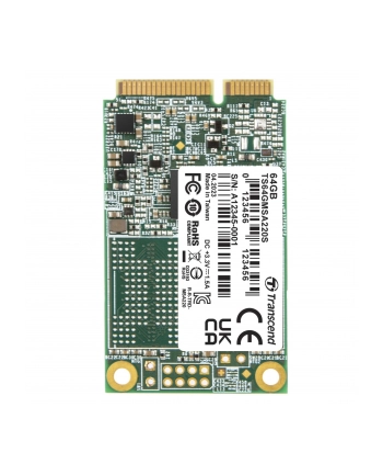 TRANSCEND 64GB mSATA SSD SATA3 3D TLC