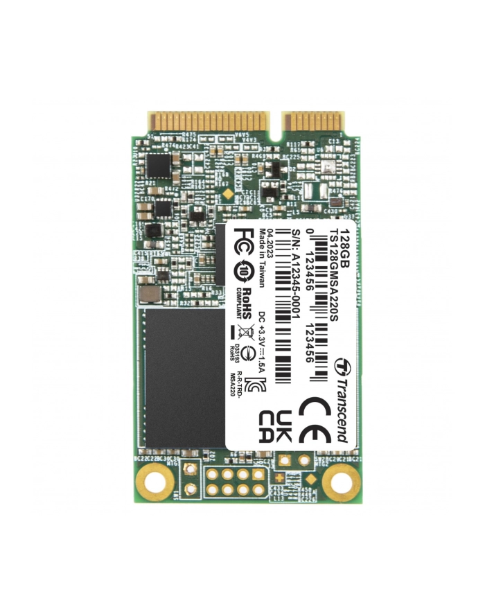 TRANSCEND 128GB mSATA SSD SATA3 3D TLC główny
