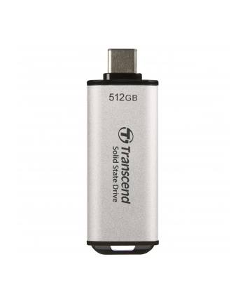 TRANSCEND ESD300S 512GB External SSD USB 10Gbps Type C Silver
