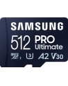 SAMSUNG Pro Ultimate microSD 512GB Memory Card UHS-I U3 FHD 4K UHD 200MB/s Read 130 MB/s Write for Smartphone Drone Incl SD Adapter - nr 44