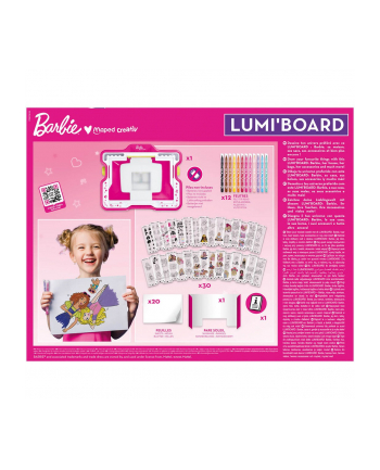 Podświetlana tablica Lumi Board Barbie MAPED