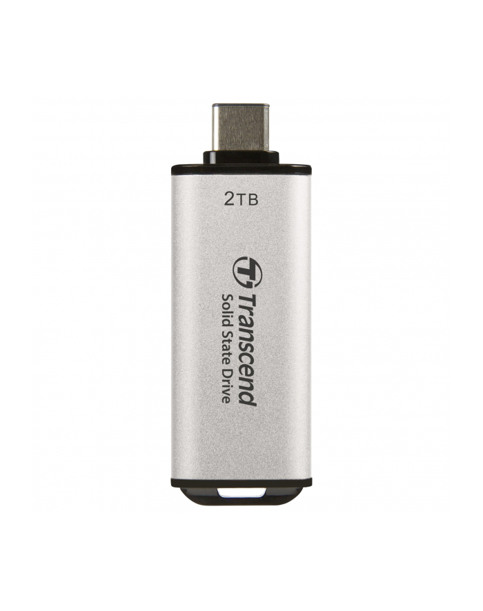 TRANSCEND ESD300S 2TB External SSD USB 10Gbps Type C Silver główny