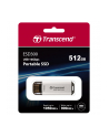TRANSCEND ESD300S 512GB External SSD USB 10Gbps Type C Silver - nr 10