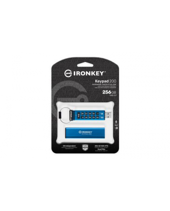 KINGSTON 256GB IronKey Keypad 200 FIPS 140-3 Lvl 3 Pending AES-256 Encrypted