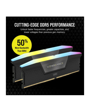 CORSAIR VENGEANCE RGB 48GB 2x24GB DDR5 7200MT/s DIMM Unbuffered 36-46-46-116 XMP 3.0 Black Heatspreader 1.4V