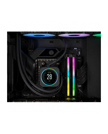 CORSAIR VENGEANCE RGB 64GB 4x16GB DDR5 6000MT/s DIMM Unbuffered 36-36-36-76 Std PMIC XMP 3.0 Black Heatspreader Black PCB 1.35V