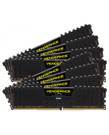 CORSAIR DDR4 3200MHz 256GB 8x32GB DIMM Unbuffered 16-20-20-38 Vengeance LPX Black Heat spreader 1.35V XMP 2.0