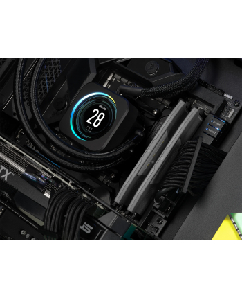 CORSAIR VENGEANCE 32GB 2x16GB DDR5 6000MT/s DIMM Unbuffered 30-36-36-76 Std PMIC AMD EXPO Grey Heatspreader Black PCB 1.4V