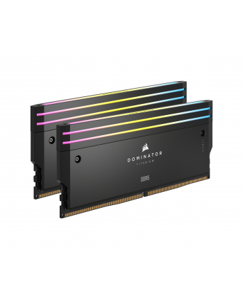 CORSAIR DOMINATOR TITANIUM RGB 32GB 2x16GB DDR5 6000MT/s DIMM Unbuffered 30-36-36-76 Std PMIC XMP 3.0 Black Heatspreader 1.4V